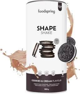 Shape Shake foodspring sabor cookies and cream en envase de 900g